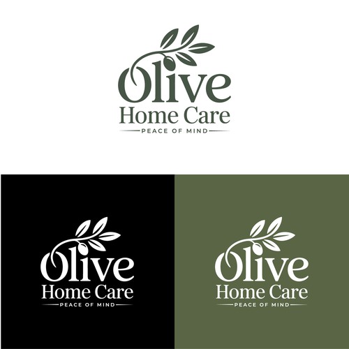 Olive Home Care logo design