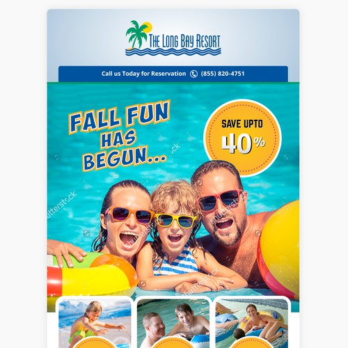 Email Template Design for a Resort