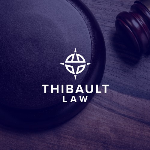 Create a unique compass themed logo for law firm