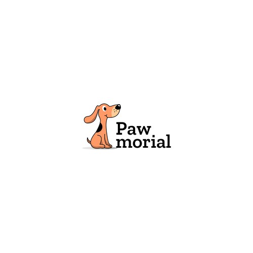 Dog cute logo