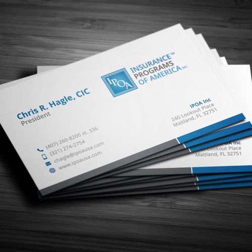 Modern business card design