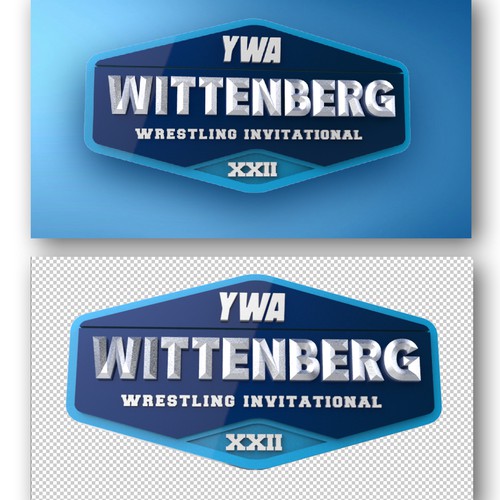 Video transition of Wittenberg wrestling tournament logo