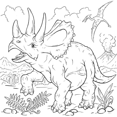 Dinosaur design for children's puzzle