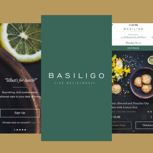 Gourmet Food Delivery App UI