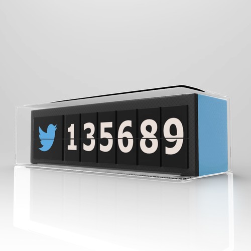 social media flip clock concept