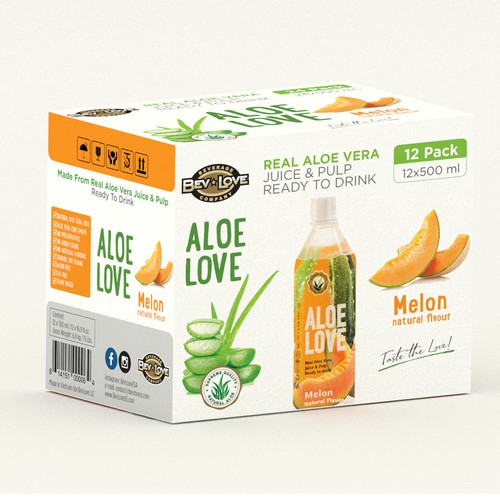 Aloe vera drink - box packaging