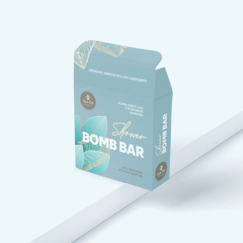 Spa-da Shower bomb bar package design