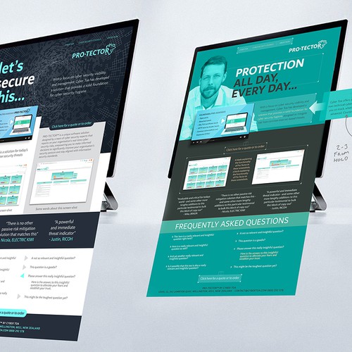Pro-Tector web page concepts