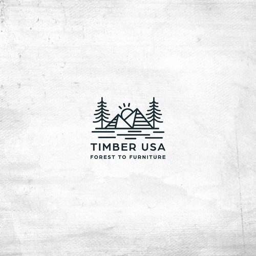 Vintage Logo For Timber USA