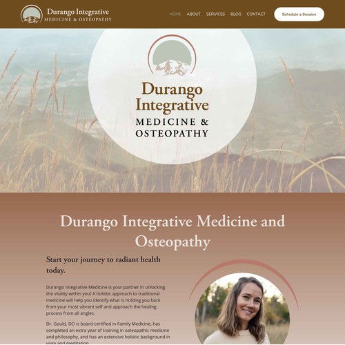 Durango Integrative Medicine - Custom Medical Squarespace Website