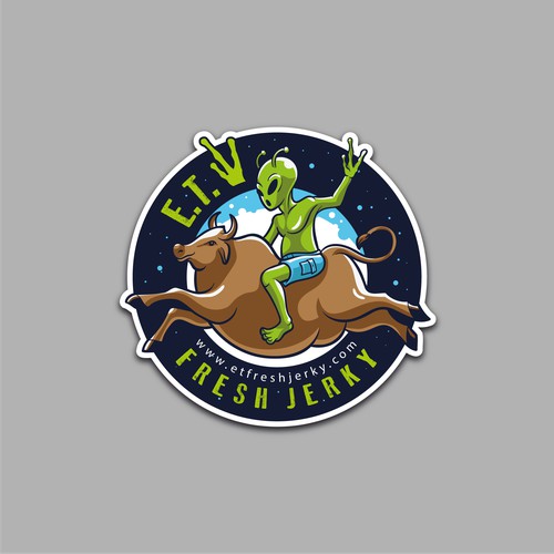 Alien Sticker for a Local Area 51 Shop!