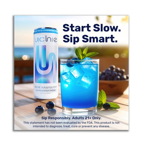 Banner ad for a drink 
