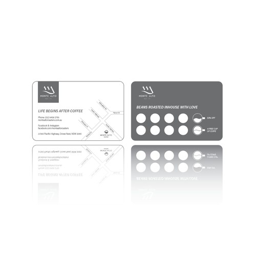 coffee loyalty card design