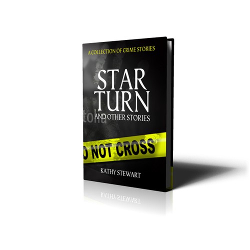 Create an eye-catching design for a book of crime stories