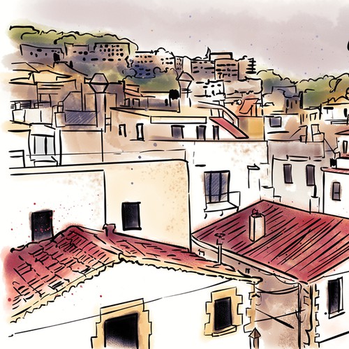 Rooftop illustration