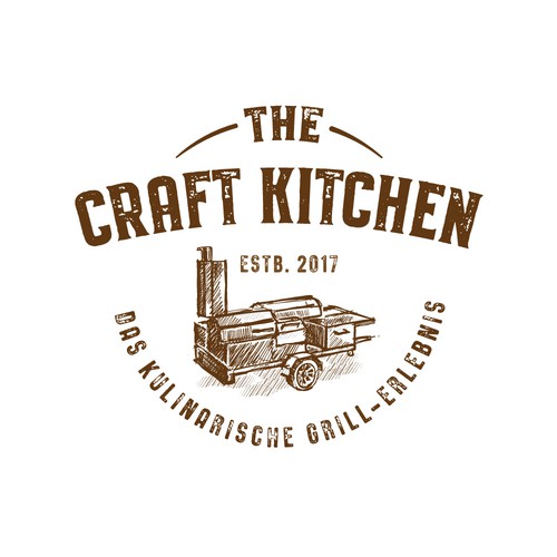 Logo for a mobile-grill service.