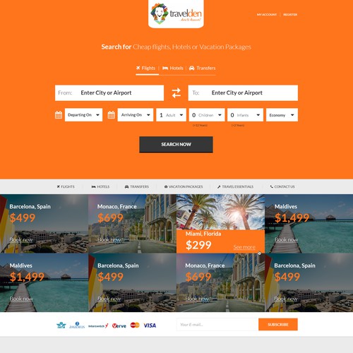 Travelden Flights Booking website