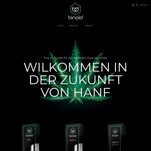 CBD Online Store website 