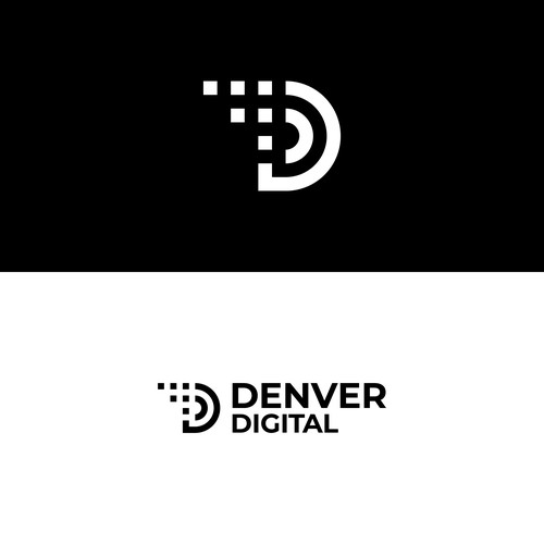 D logo mark for Denver Digital