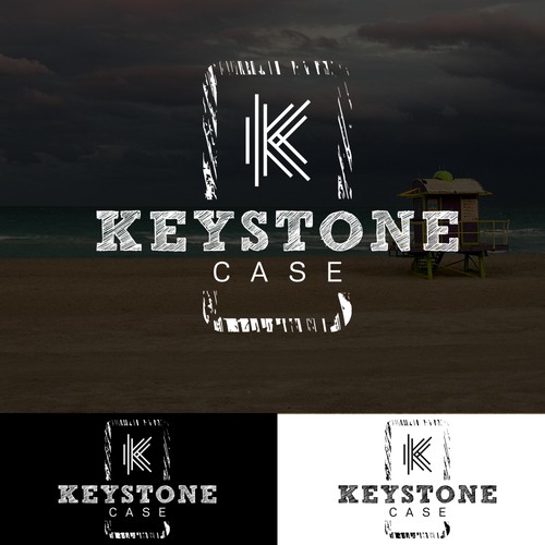 Brandable, minimalistic logo design for Keystone case - handcrafted phone cases.