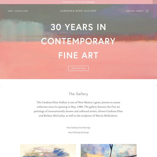 Contemporary Fine Art Gallery Design