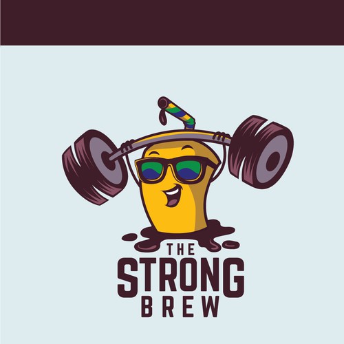 Logo for fun new Iced Coffee Business. Fun 80s or 20s style