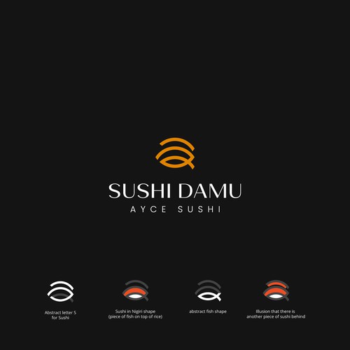Logo for an All-You-Can-Eat Sushi Restaurant
