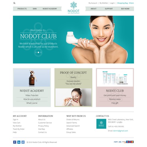 Landing Page Design For Nodot Club 