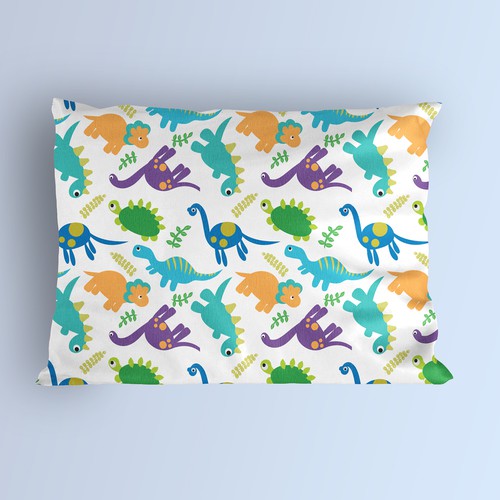 Dinosaur Pattern for Children's Pillows