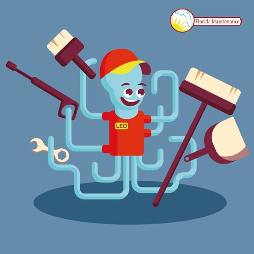 Mascot for cleaning company