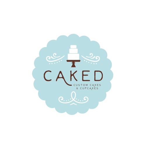 sleek logo for custom cake shop