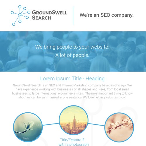 GroundSwell Search; One-page flyer