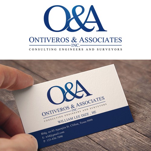 Business card for Ontiveros & Associates 