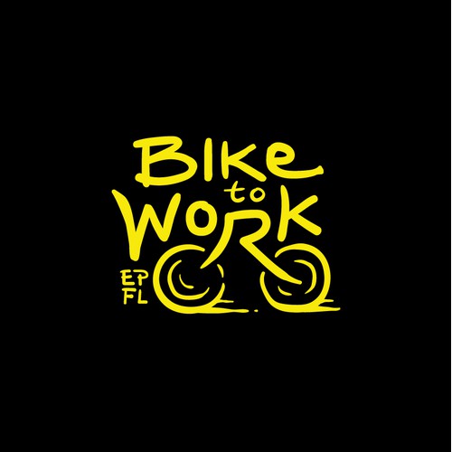Playful logo for Bike to Work
