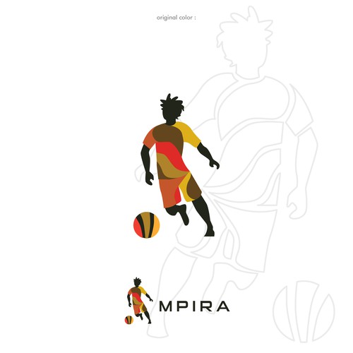 Simply and elegant logo for MPIRA football wear