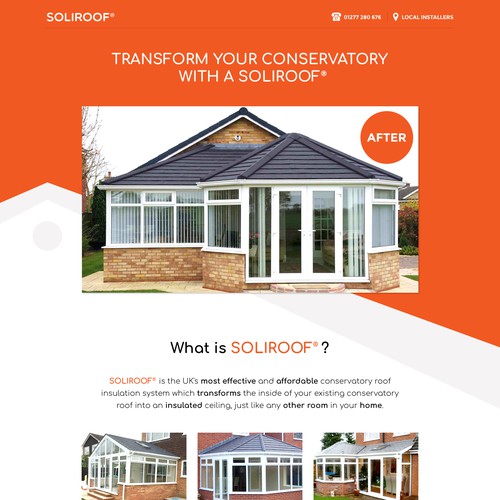 Soliroof landing page 