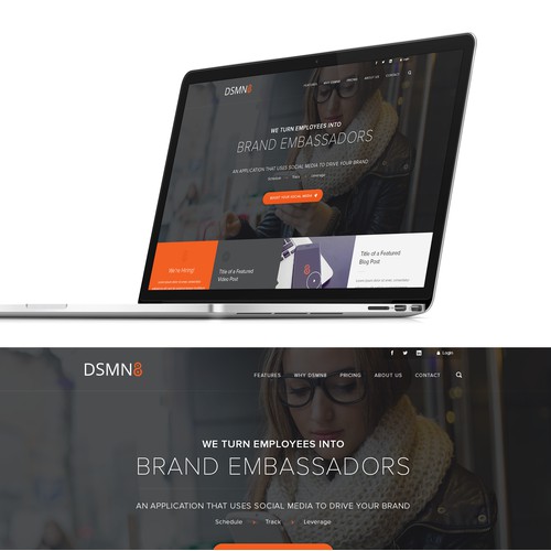 Custom Wordpress Homepage Design