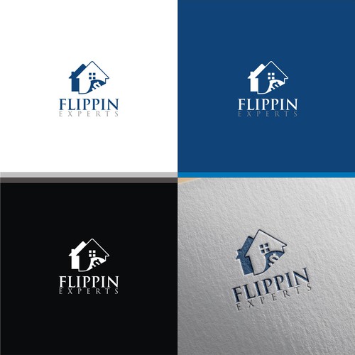 logo concept for flippin experts