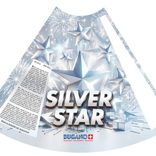 BUGANO - SILVERSTAR Fireworks Packaging