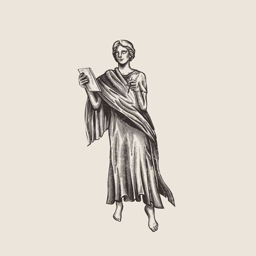 Greek Goddess Calliope Illustration