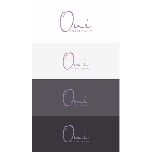 Highend logo needed for: OUI, Weddings | Events