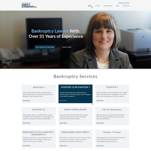 Lawyer site with modern design.
