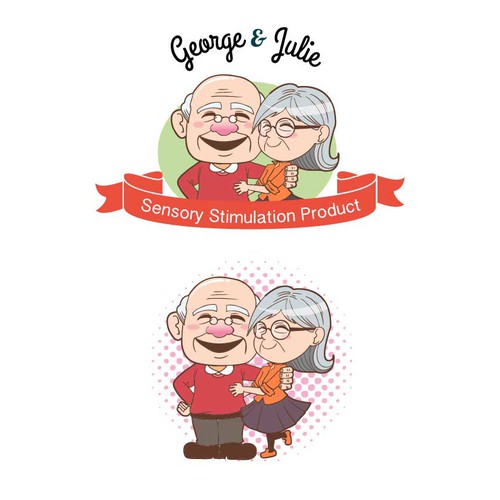 2 Cute Elderly Folks for Dementia Product Brand