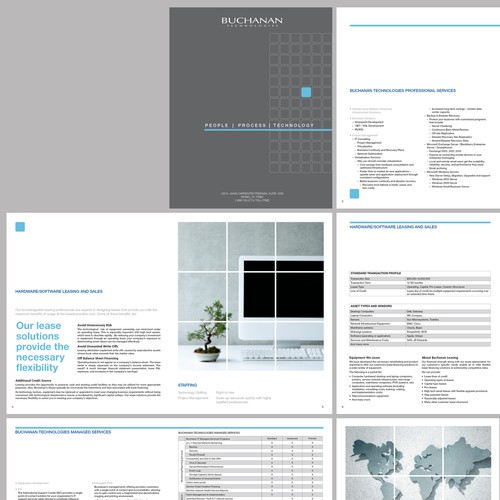Design Reformatting for Company Services Brochure