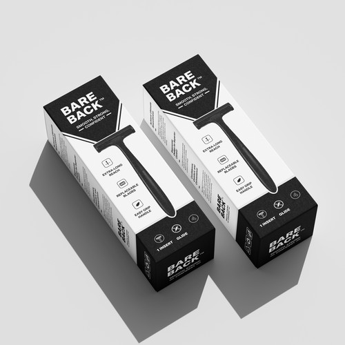 Bare Back Bran Product Box Packaging Design.