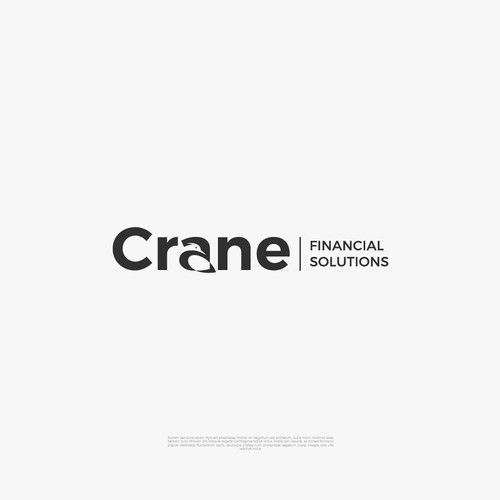 Crane Financial Solutions Logo Design