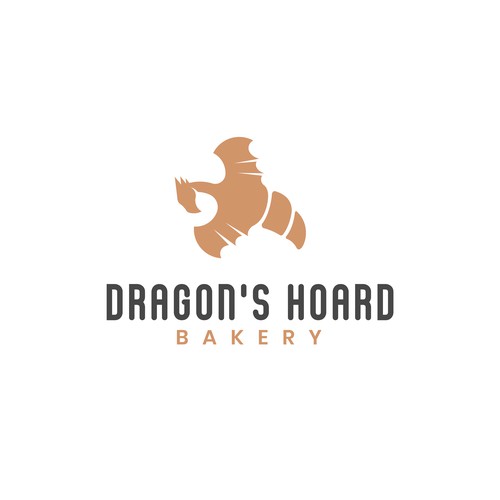 Dragon's Hoard Bakery - Minimal Logo Design Project