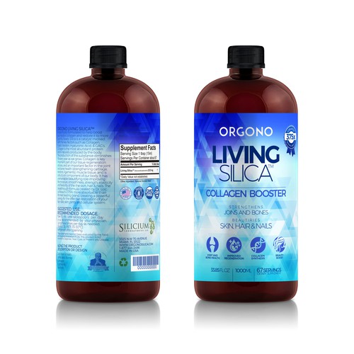 Orgono Living Silica Package Design