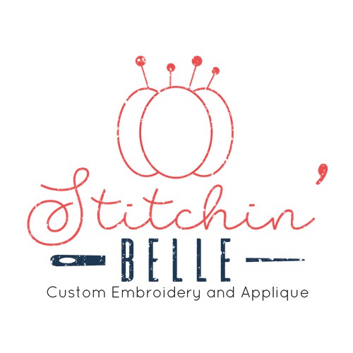 Stitchin Belle Logo Concept