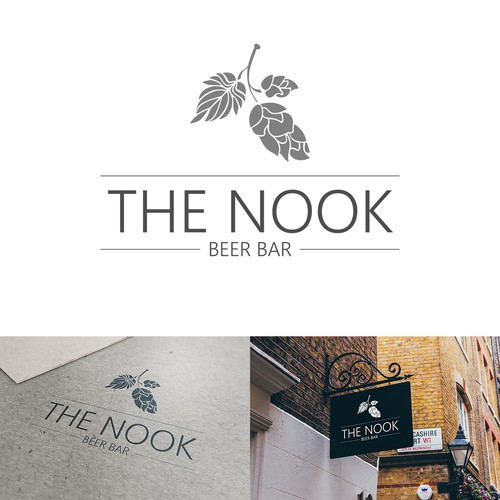 logo concept for a beer bar